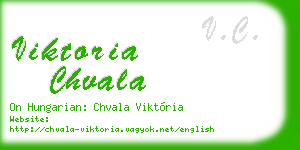 viktoria chvala business card
